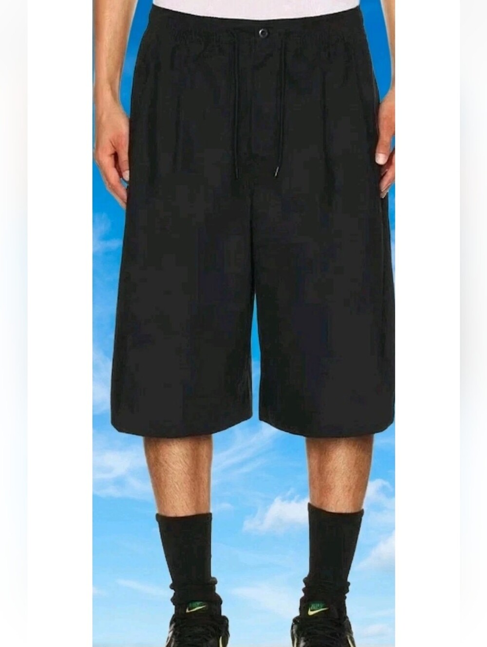 Nike NSW Black Club Seoul Long Baggy Shorts Oversized